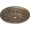 Ekena Millwork Flagstone Ceiling Medallion (Fits Canopies up to 3 7/8"), 30"OD x 3 7/8"ID x 3 1/4"P, Warm Silver CM30FLWSS - alternate 3